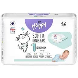 Подгузники детские одноразовые Bella Baby Happy Newborn 1 (2-5 кг) 42 шт.