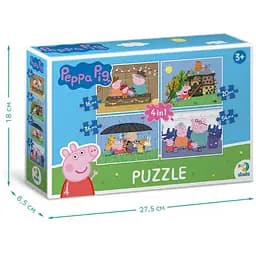 Пазл DoDo 4 в 1 Peppa Pig (200342) - мініатюра 8