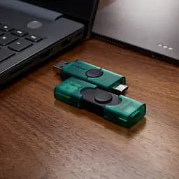 USB флеш накопичувач Kingston 128GB DataTraveler Duo USB 3.2 / Type-C Black/Green (DTDEG2/128GB) - мініатюра 10