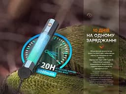 Ліхтар ручний Fenix E-CP блакитний - мініатюра 9