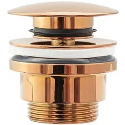 Донний клапан для умивальника Rea click-clack L.rose gold рожеве золото REA-A533A, Теплий захід