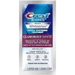 Відбілюючі смужки для зубів Crest 3D White Whitestrips Glamorous White