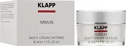 Крем для інтенсивного нічного догляду Klapp Immun Night Cream Defense, 50 мл - мініатюра 2