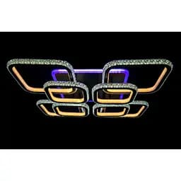Стельова світлодіодна люстра світильник з пультом і підсвічуванням Linisoln 77073-4+4 - мініатюра 3