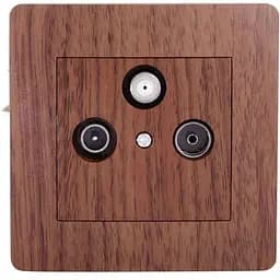 Розетка Brille TB-FM + TV + Sat bw (L15-094)