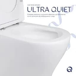 Унітаз підлоговий Qtap Virgo Ultra Quiet з сидінням Slim Duroplast/ Soft-close/ Quick Release QT18226092AW - мініатюра 4