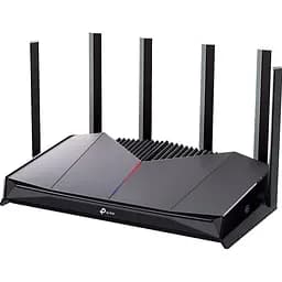 Роутер TP-LINK Archer GE400, Black, Wi-Fi 7 (до 6453 Mb/s, 2.4/5GHz), 1хLAN (1000/2500 Mb/s), 3хLAN (100/1000 Mb/s), 1хWAN (1000/250).