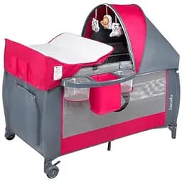 Манеж-кровать Lionelo Sven Plus розовая (LO-SVEN PLUS PINK ROSE)