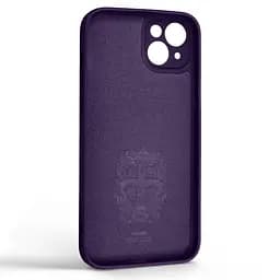 Силиконовый чехол для Apple iPhone 14 Plus, Icon Ring, фиолетовый, панель-накладка, с кольцом-подставкой на 360°, противоударный, возможность использования магнитных держателей, ArmorStandart (ARM68701) - мініатюра 2