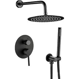 Душова система VBI Milano black прихованого монтажу VBI-050109BL, Чорний матовий