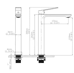 Змішувач для раковини Qtap Capricorn Chrome QTCAP1060H102C48220 - мініатюра 6