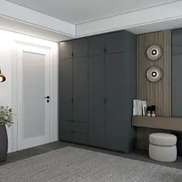 Шкаф для одежды Doros Лукас распашной 180х50х240 Графит/Графит (80736288)