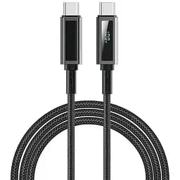 Дата кабель WIWU C079 Warriors Type-C to Type-C 100W 1.2 м Black - мініатюра 3