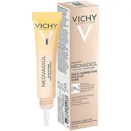 Мультикоригуючий засіб Vichy Neovadiol для розгладження зморшок та інтенсивного живлення шкіри навколо очей та губ 15 мл