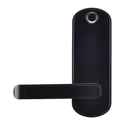Замок біометричний автономний Trinix TRL-5107BTF Black Left з Bluetooth, зчитувачем відбитків пальців і карт Mifare (65-00046) - мініатюра 1