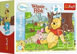 Набор Пазлы - (54 элм. мини) - "Веселая компания" / Дисней Винни Пух
