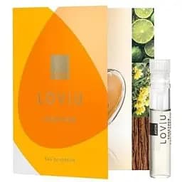 Открытка с пробным образцом парфюмерной воды Avon Lov U Together 0.6 мл