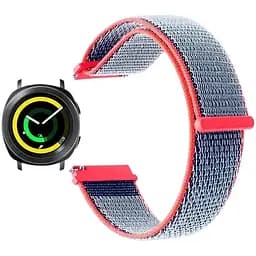 Нейлоновий ремінець Primo для годинника Samsung Sport Gear SM-R600 Neon Red