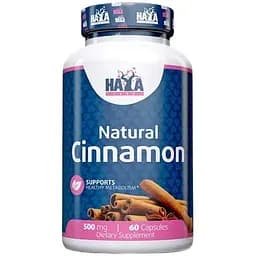 Корица натуральная Haya Labs Natural Cinnamon 500 мг 60 капсул (820231)