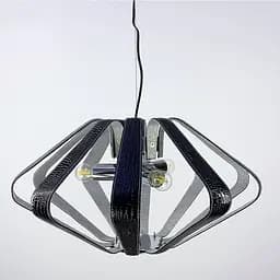 Подвесная люстра с элементами экокожи Black Adele Line.F S 1827/3 BK