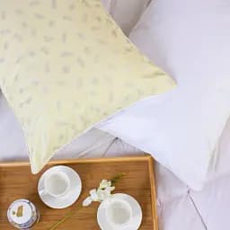 Подушка пухова MirSon Karmen №1800 Bio-Beige м'яка пух 90% 60х60 см біло-бежева (2200003011760) - мініатюра 7