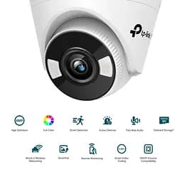 IP-Камера VIGI C440-W-4, PoE, 4Мп, 4 мм, Wi-Fi, H265+, IP66, Turret, кольорове нічне бачення TP-Link teh0015972 - мініатюра 5