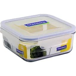 Контейнер Glasslock скляний з пластиковою кришкою квадратний 900 мл (MCSB-090)