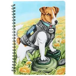 Блокнот Kiri sketch Пес Патрон  13206-KR формат А5 60 аркушів в клітку    