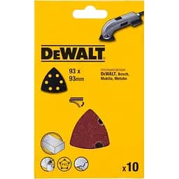 Шлифовальный лист DeWalt для дельташлифмашин 60 мкм 93 мм 10 шт. (DT3091)