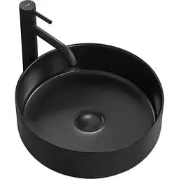 Умивальник Rea Sami black mat накладний чорний матовий REA-U1899, Чорний матовий