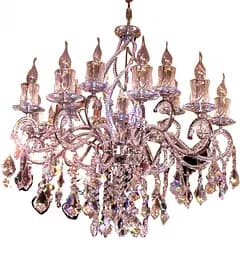 Люстра свеча Brille подвесная хрустальная E14 20W CH (BCL-270S/15)