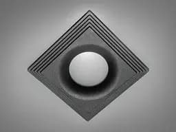 Лаконічний, стильний точковий світильник серія "Аluminium", чорний