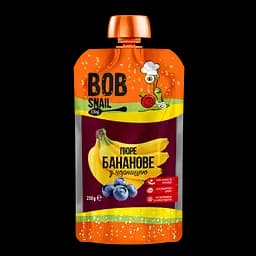 Пюре фруктовое Bob Snail, Банан-Черника, 250 г (912458)