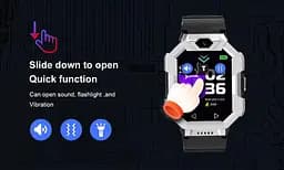Дитячий смарт годинник Lemfo S11 з GPS трекером, 4G LTE, SIM картою, відеодзвінком, подвійною камерою, прослуховуванням, геолокацією та кнопкою SOS Рожевий - мініатюра 10