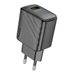 Мережевий зарядний пристрій Hoco CS21A Rich single port QC3. 0 charger чорний