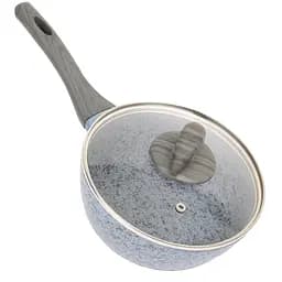 Сковорода литая "Granite" инд. дно с крышкой 28*7.2см