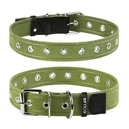 Ошейник для собак хлопчатобумажная тесьма CoLLaR Брезент безразмерный (ширина 35мм длина 63см)