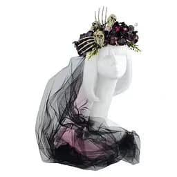 Веночек Milana Skeleton с фатой