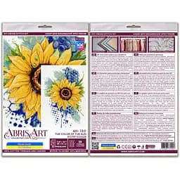 Набір для вишивання хрестиком Abris Art Колір Сонця AH-182 41х21 см - мініатюра 4