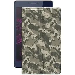 Чохол StatusCASE з екошкіри для планшету Nomi Corsa 4 C070014 (Camera left) Хаки-зелений