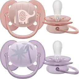 Пустушка Philips Avent Ultra Soft ультрам'яка, 0-6 місяців 2 шт. (SCF091/09)