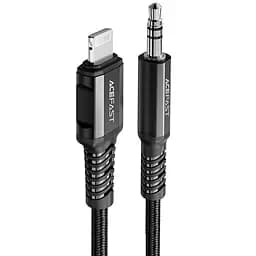 Аудіо кабель Aux Acefast C1-06 (Lightning to AUX 3.5mm) (1m) Black