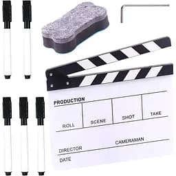 Набор Swpeet 8 шт. 10"x12" Акриловая доска Режиссеры и 8 шт. 10"x12" Черная акриловая Режиссеры Clapboard