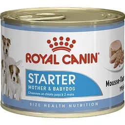 Вологий корм для вагітних собак і цуценят Royal Canin Starter Мother & Вabydog Мousse 2.34 кг (12 шт. х 195 г) - мініатюра 2