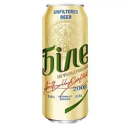 Пиво Чернігівське Біле, нефільтроване, 4,8%, з/б, 0,5л (68067)