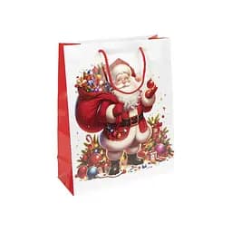 Подарочный пакет "Новый Год с Сантой" Bambi JA25-156-4 32х44х11 см