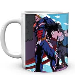 Кружка GeekLand My Hero Academia Моя геройская академия Бакуго Тодороки Мидория MHA 02.79 330 мл белая