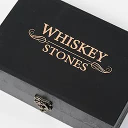 Подарунковий набір Whiskey Stones "Сталевий" чорний - 6 сталевих кубиків для охолодження віскі - мініатюра 10