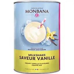 Суха суміш Monbana Vanilla Flavour Milkshake для приготування ванільного мілкшейку 1 кг 