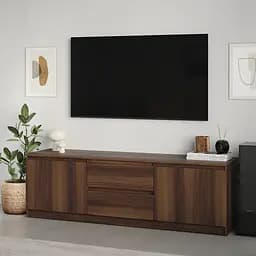 Тумба під телевізор MebelStar Нео 2Ш2Д 150x43x53 см Дуб бурштиновий (MBS-1259)